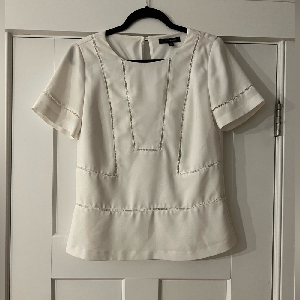 Banana Republic White Dress Shirt, xs